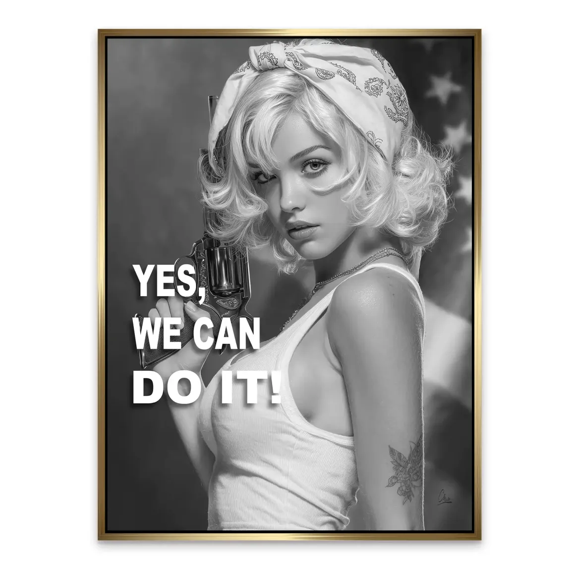 Yes we can Alu Dibond Bild