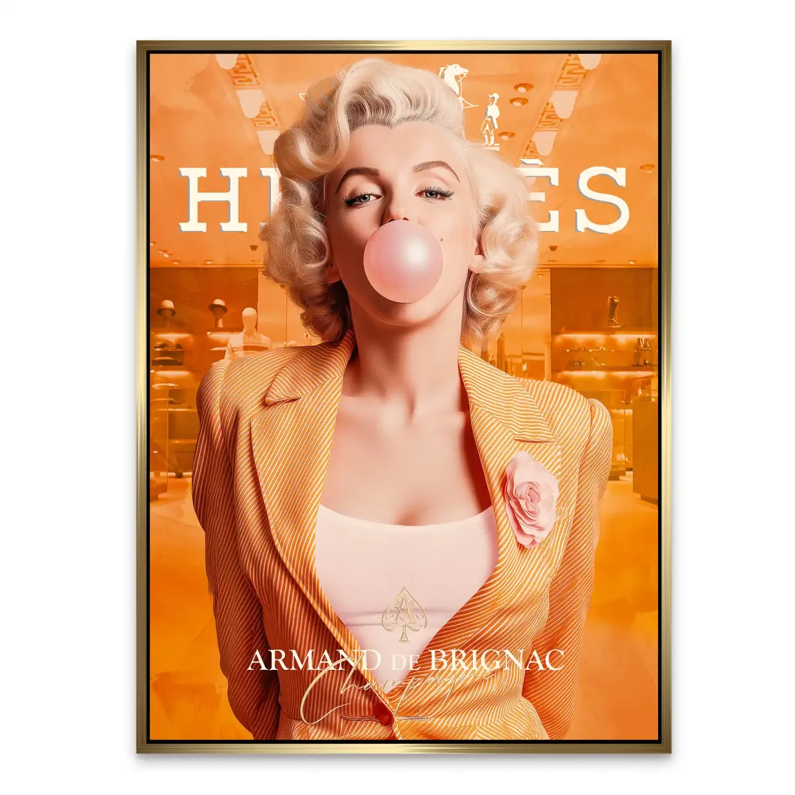Monroe Bubble Glamour Alu Dibond Bild INGALERIE