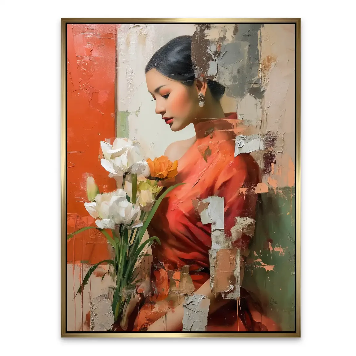 Silent Orchid Beauty Alu Dibond Bild