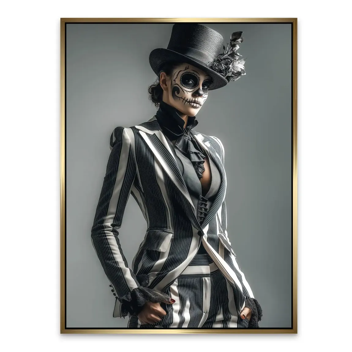 Lady Skull Alu Dibond Bild INGALERIE