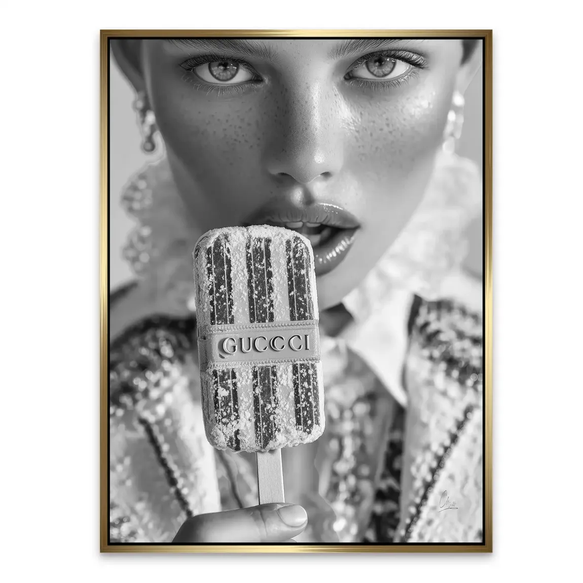 Gucci Ice Noir Alu Dibond Bild