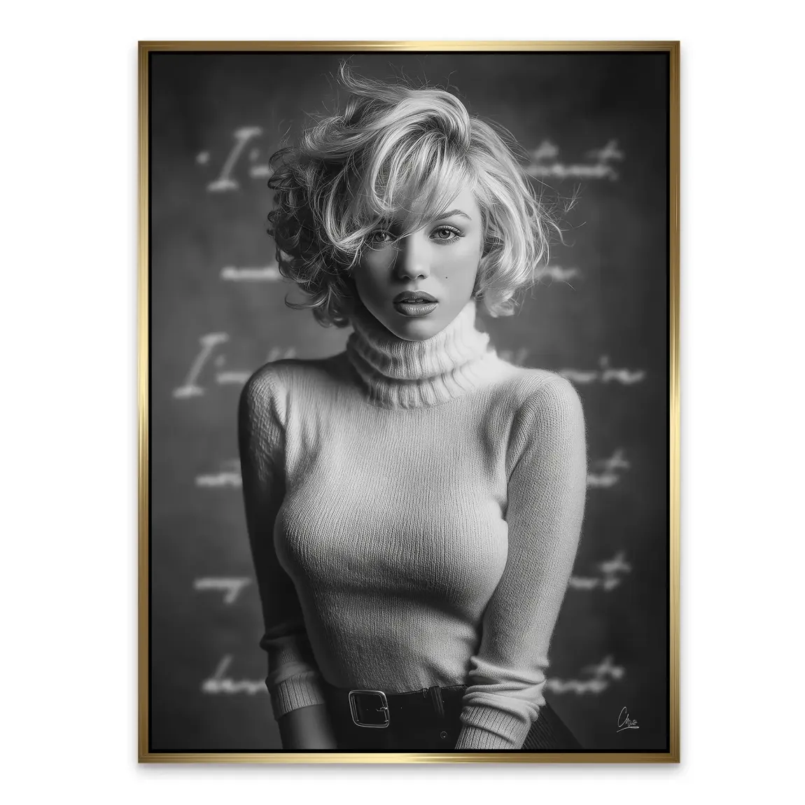 Marilyn Ikone Alu Dibond Bild