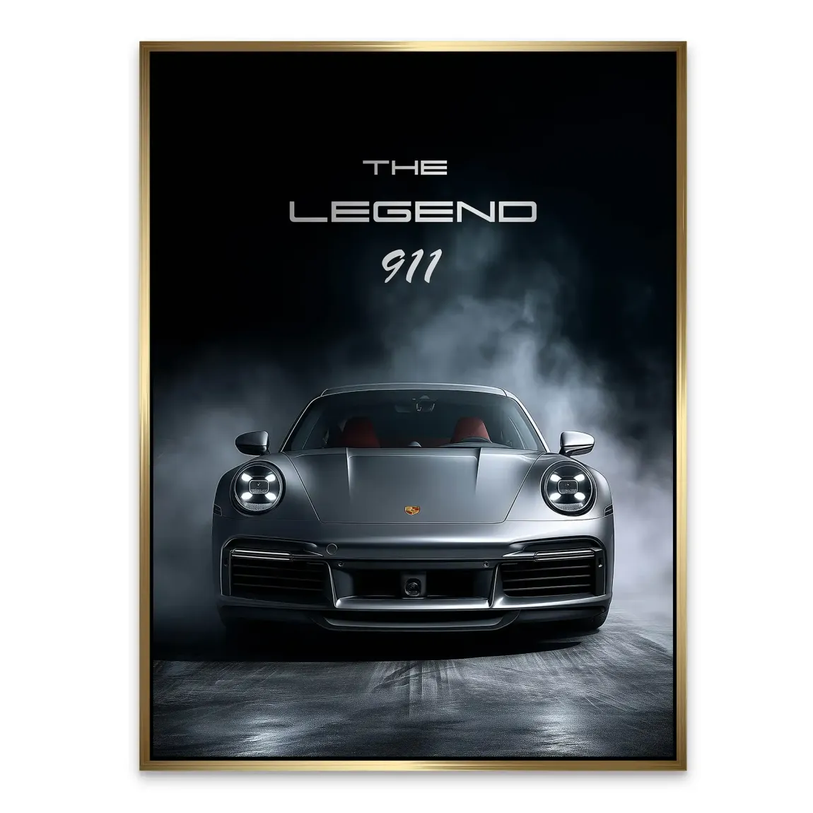 Silver Legend Porsche 911 Alu Dibond Bild