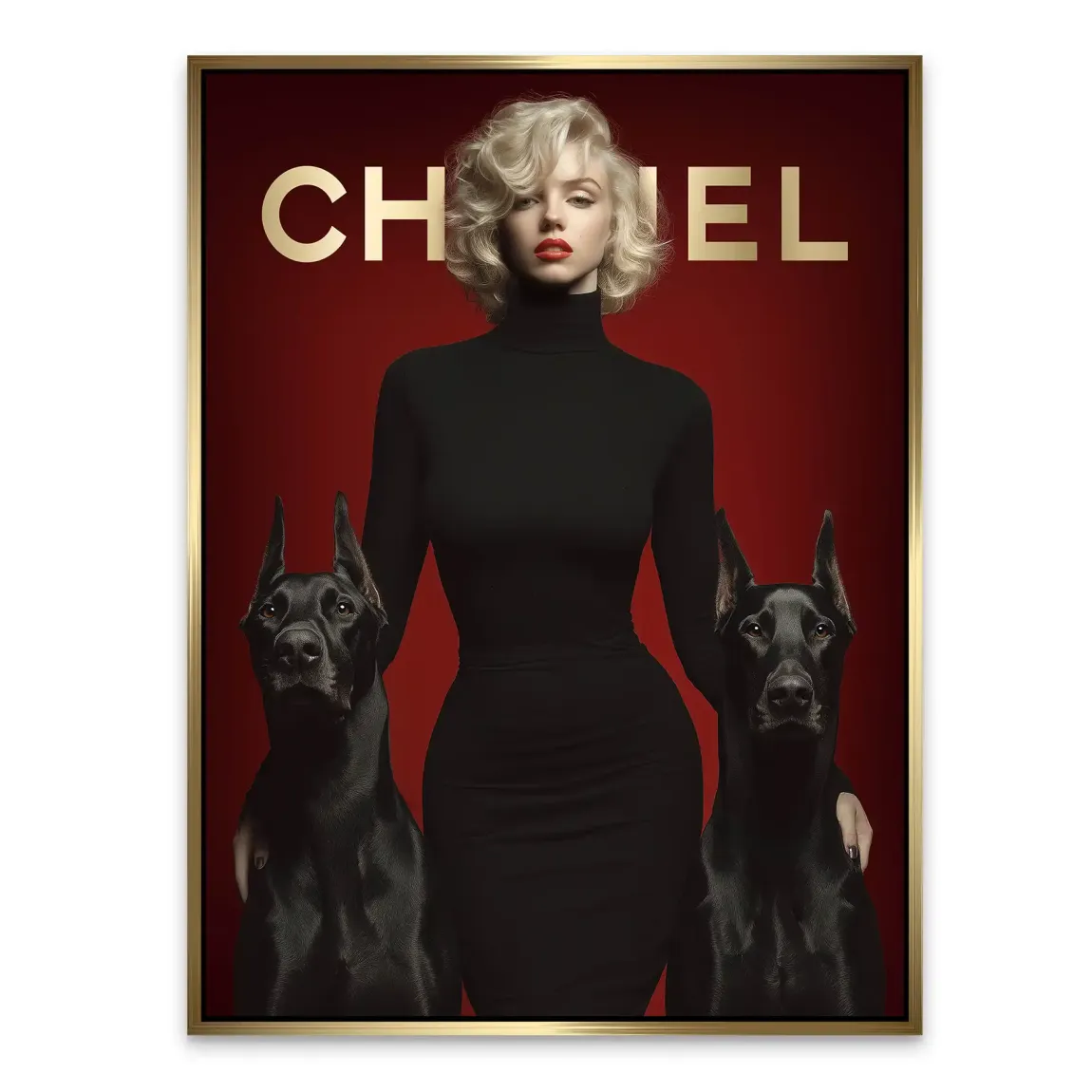 Marilyn Red Coco Alu Dibond Bild