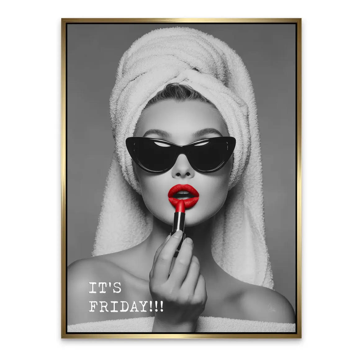 Friday Lipstick Alu Dibond Bild