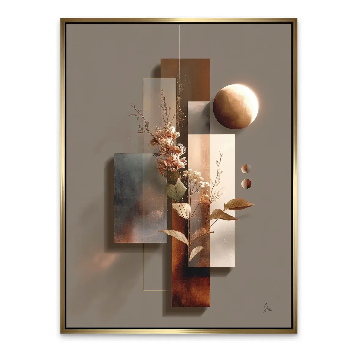 Celestial Bloom Harmony Alu Dibond Bild