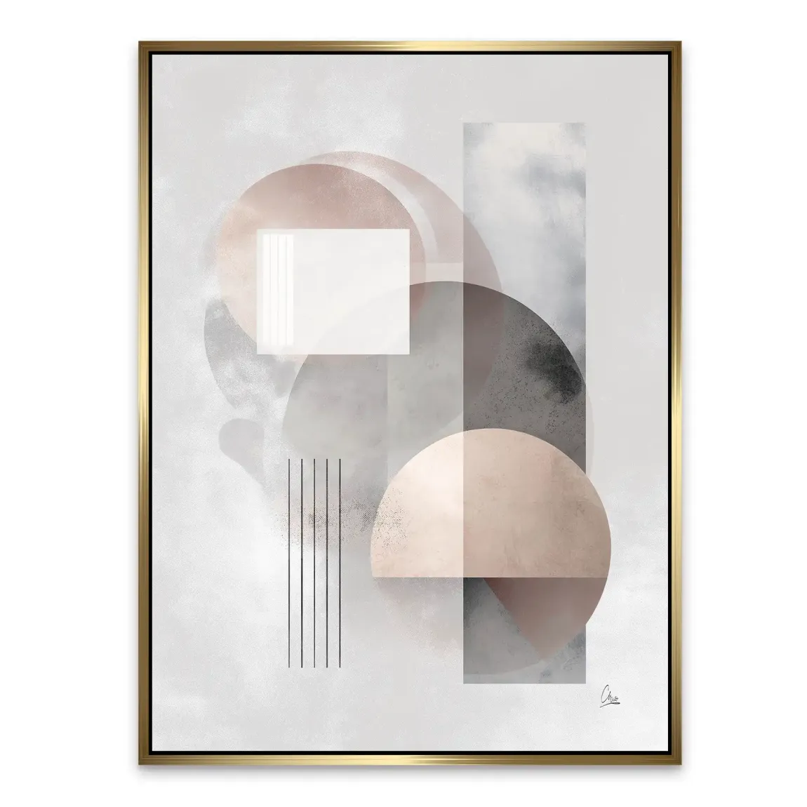 Soft Circles Alu Dibond Bild