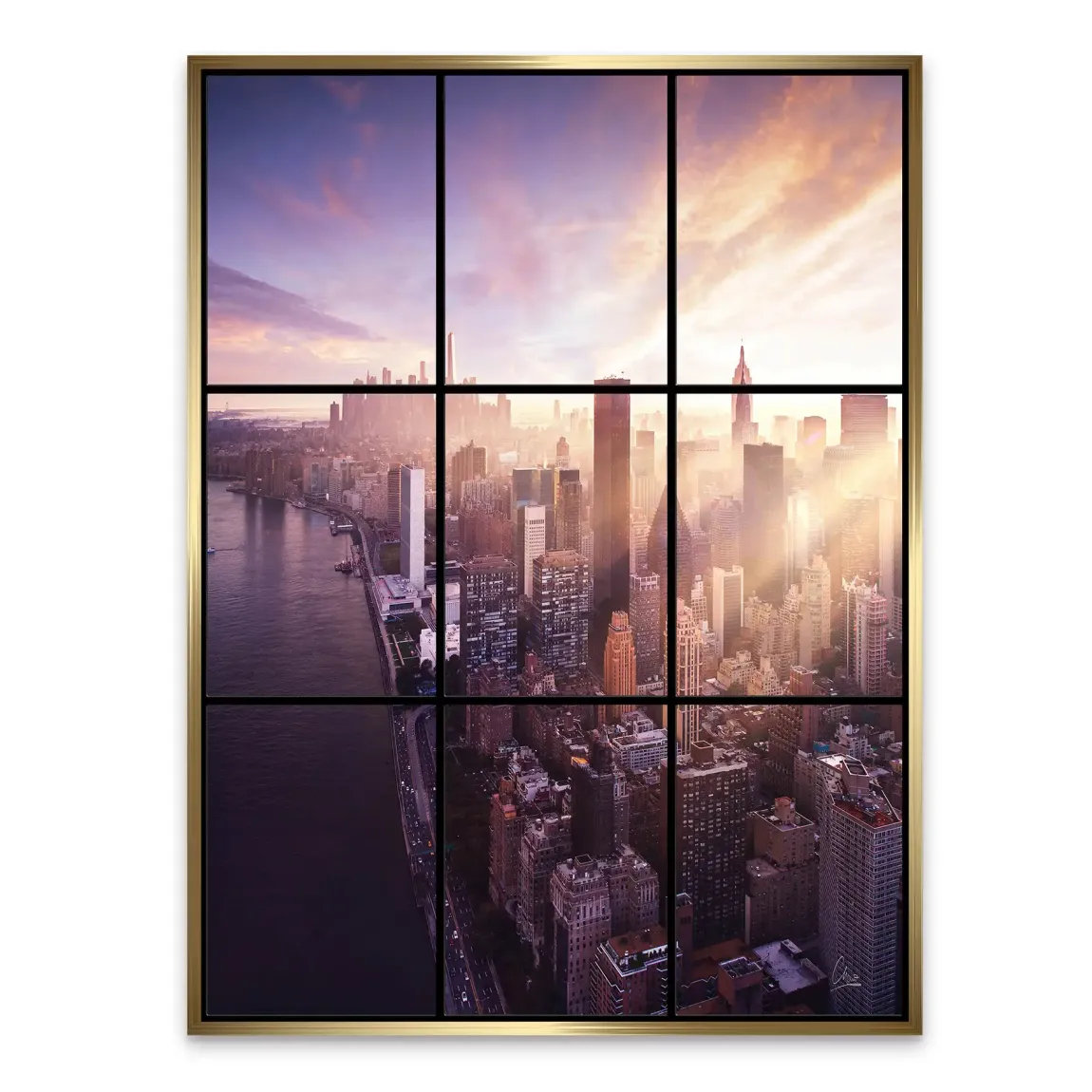 Manhattan View Alu Dibond Bild