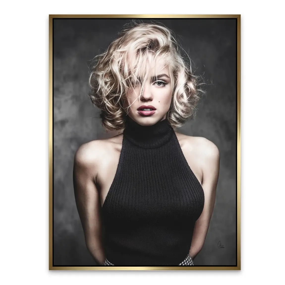 Midnight Allure Marilyn Monroe Alu Dibond Bild