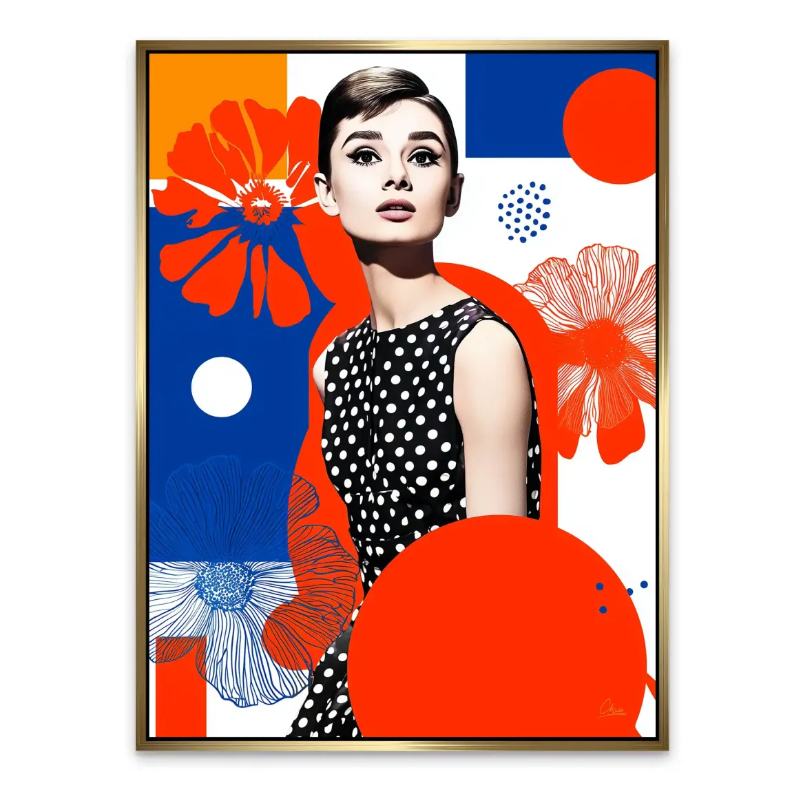 Audrey Hepburn Mod Muse Edition Alu Dibond Bild INGALERIE