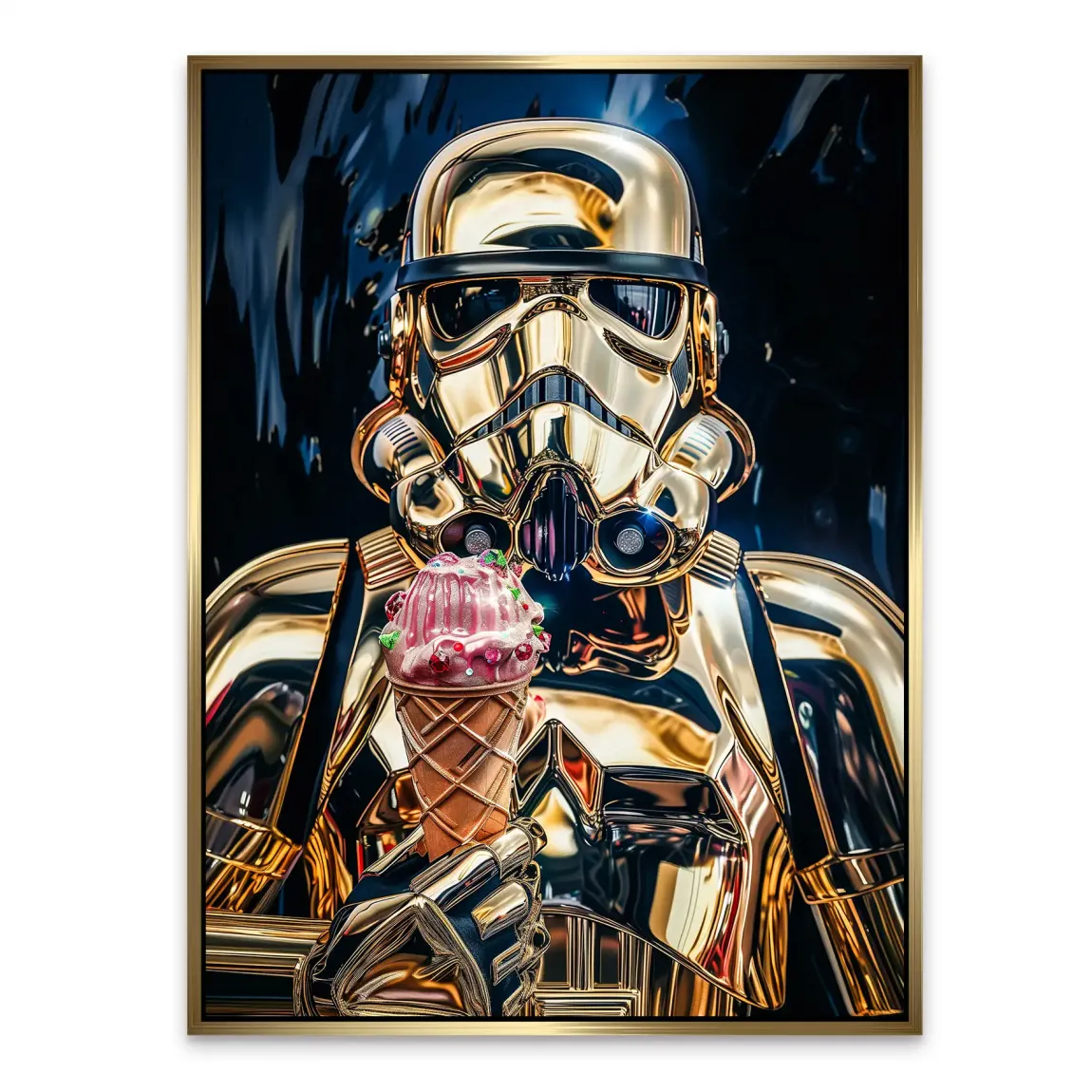 Stormtrooper Eis Alu Dibond Wandbild
