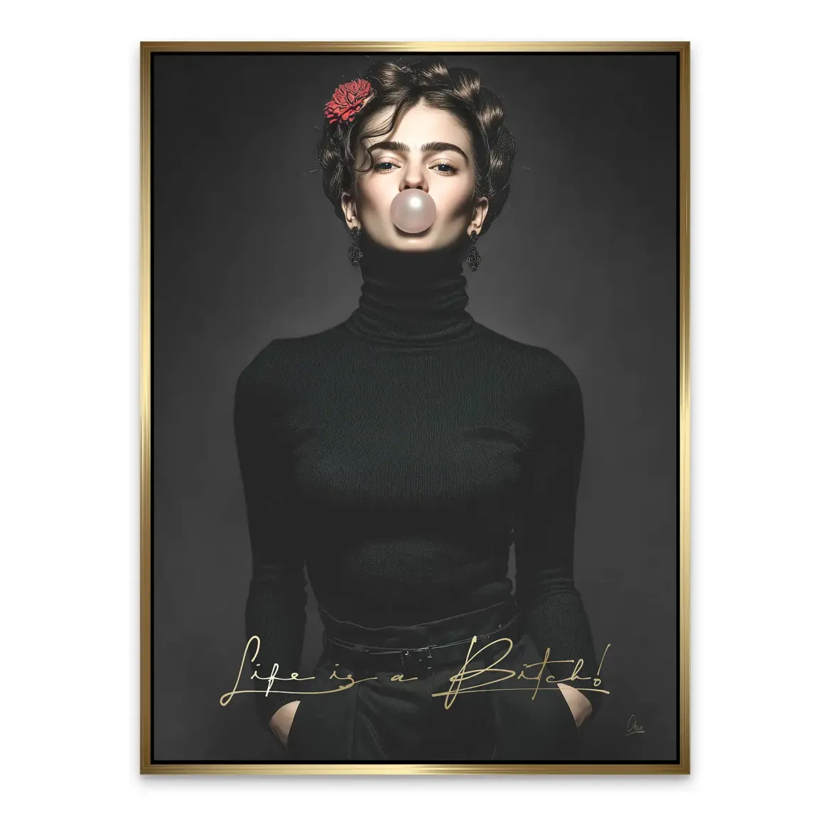 Frida Kahlo Rebell Alu Dibond Bild