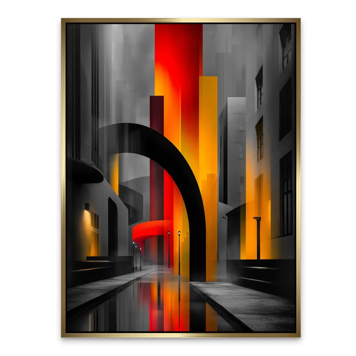 Midnight City Alu Dibond Bild INGALERIE