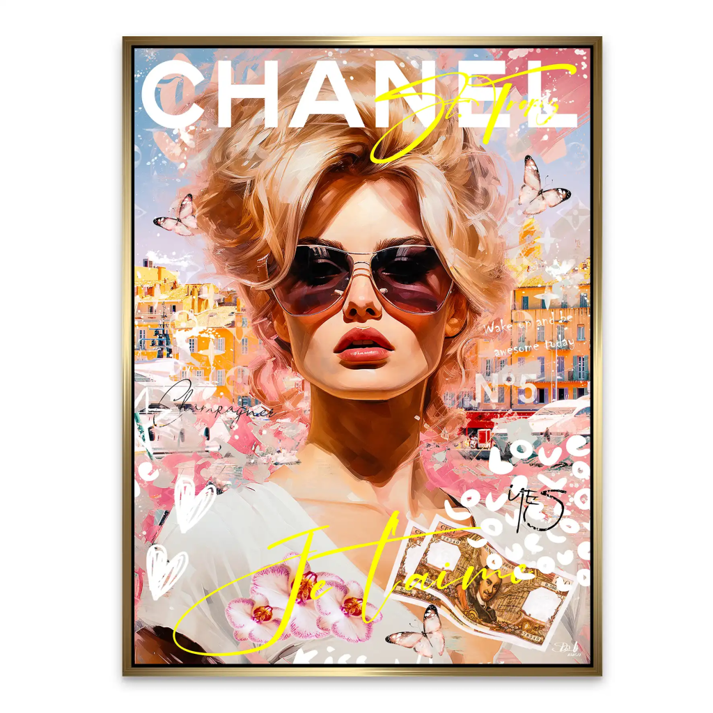 Pop Art Bardot JeTaime Aludibond Bild INGALERIE