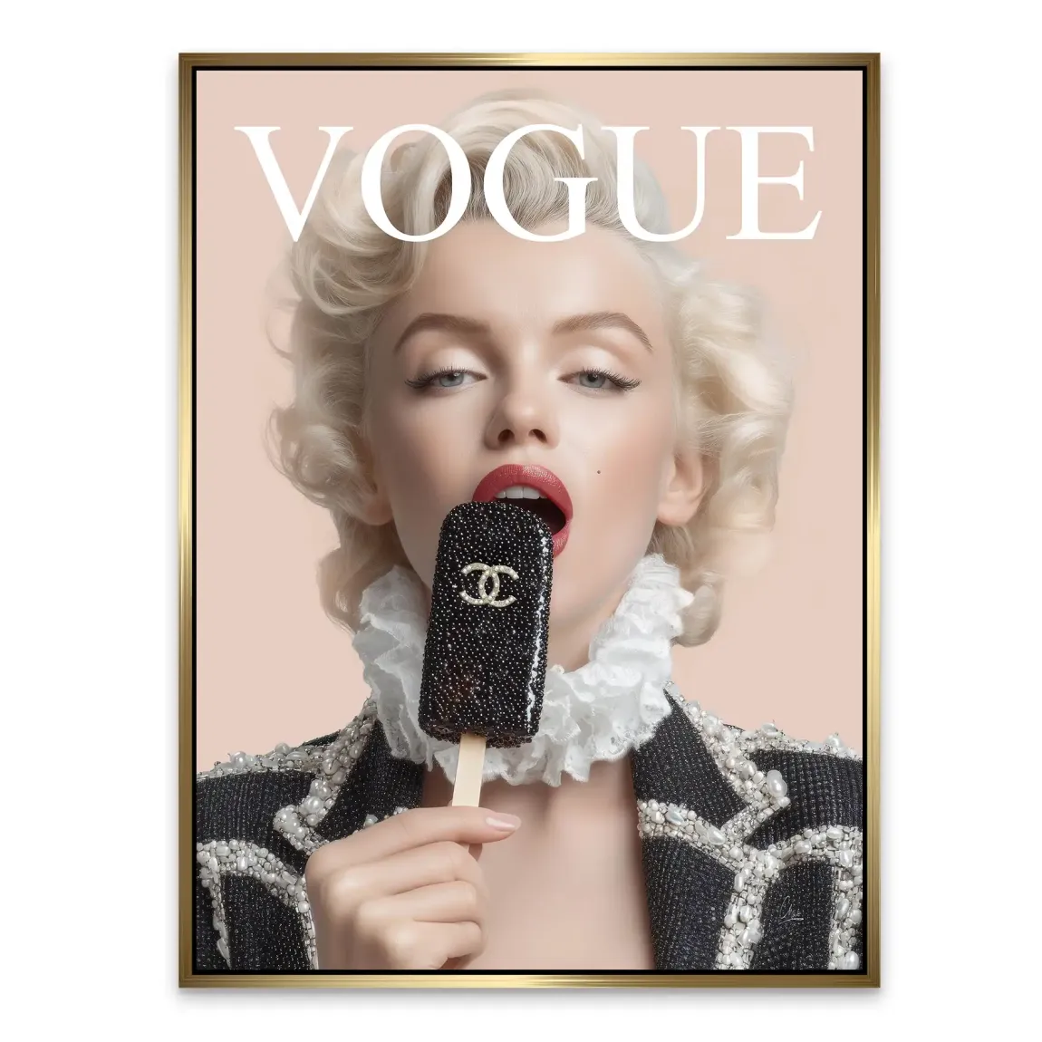 Marilyn Coco Eis Alu Dibond Bild