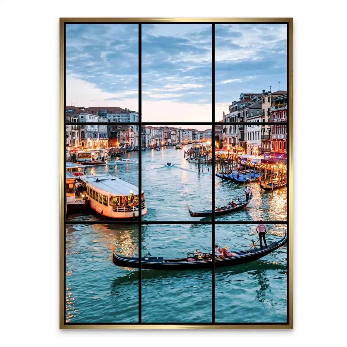 Lichter von Venedig Alu Dibond Bild