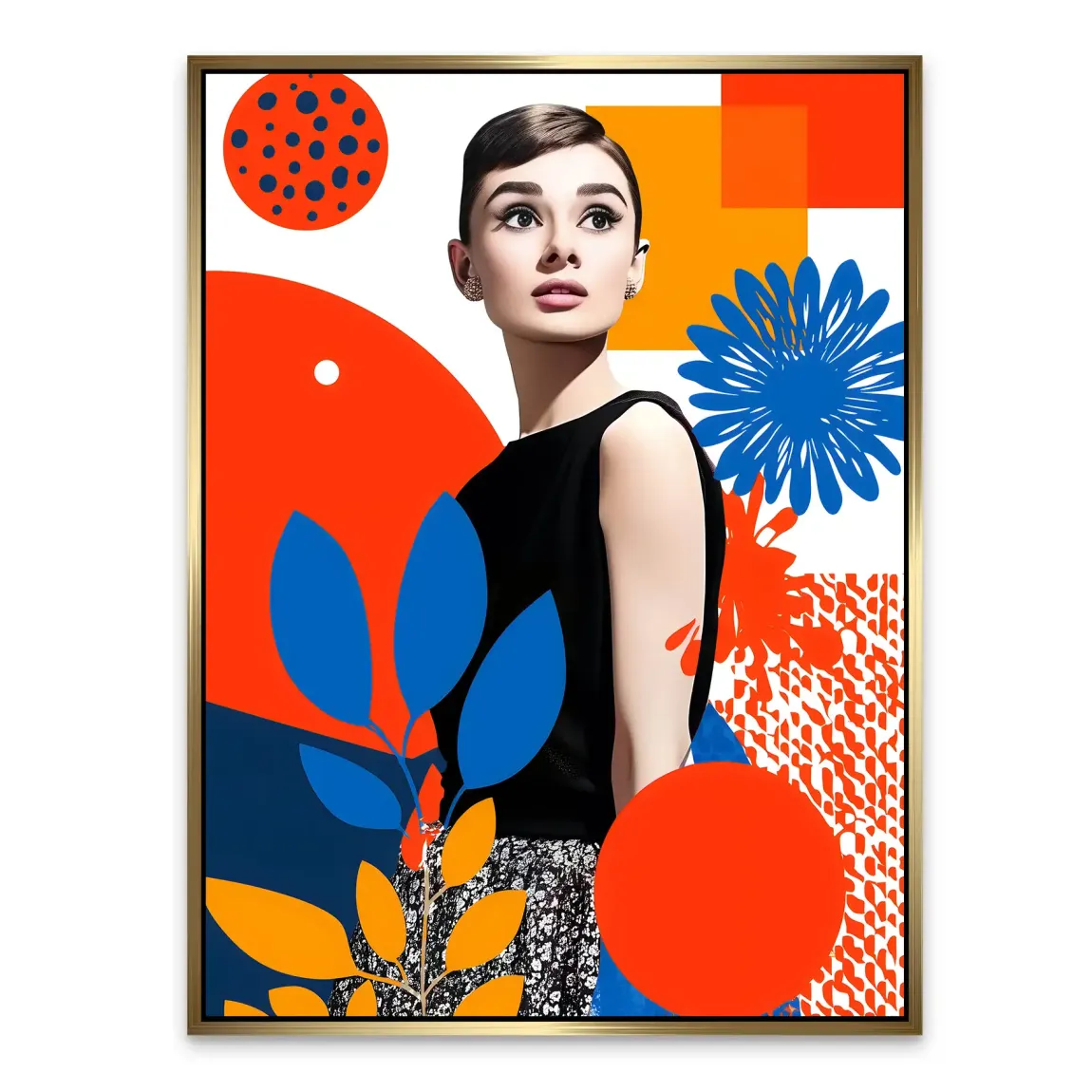 Audrey Hepburn Blooming Alu Dibond Bild INGALERIE