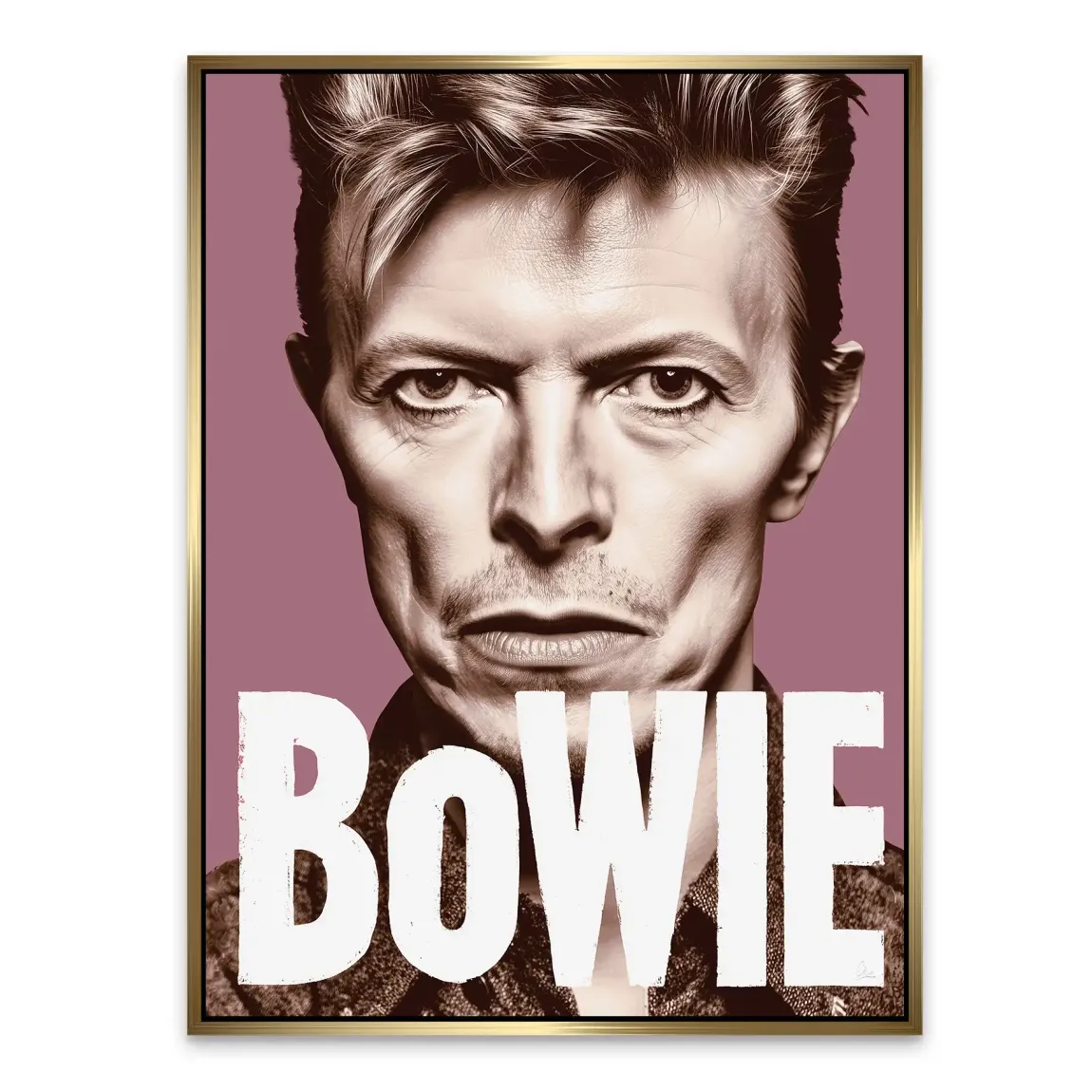 Starman Portrait Bowie Alu Dibond Bild