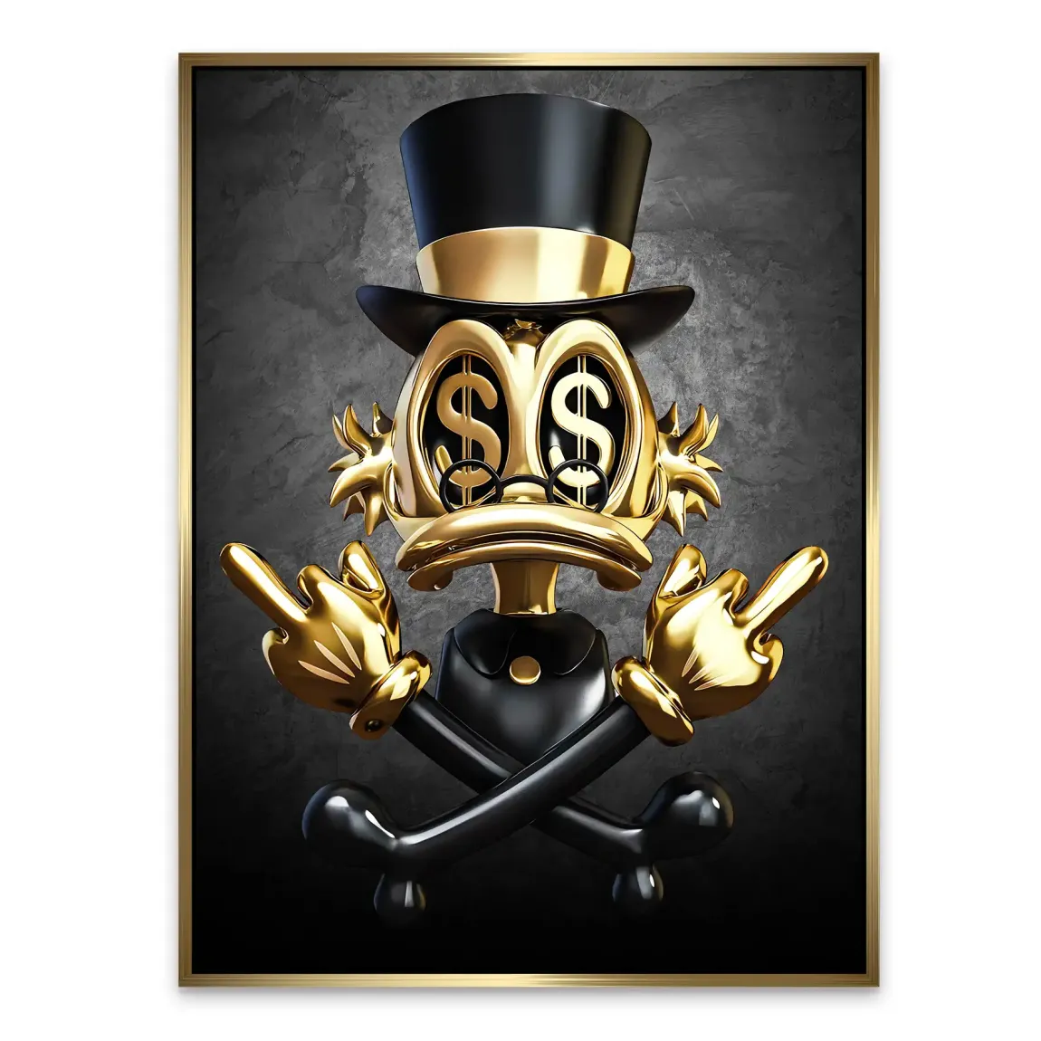 Dollar Vision Duck Alu Dibond Bild