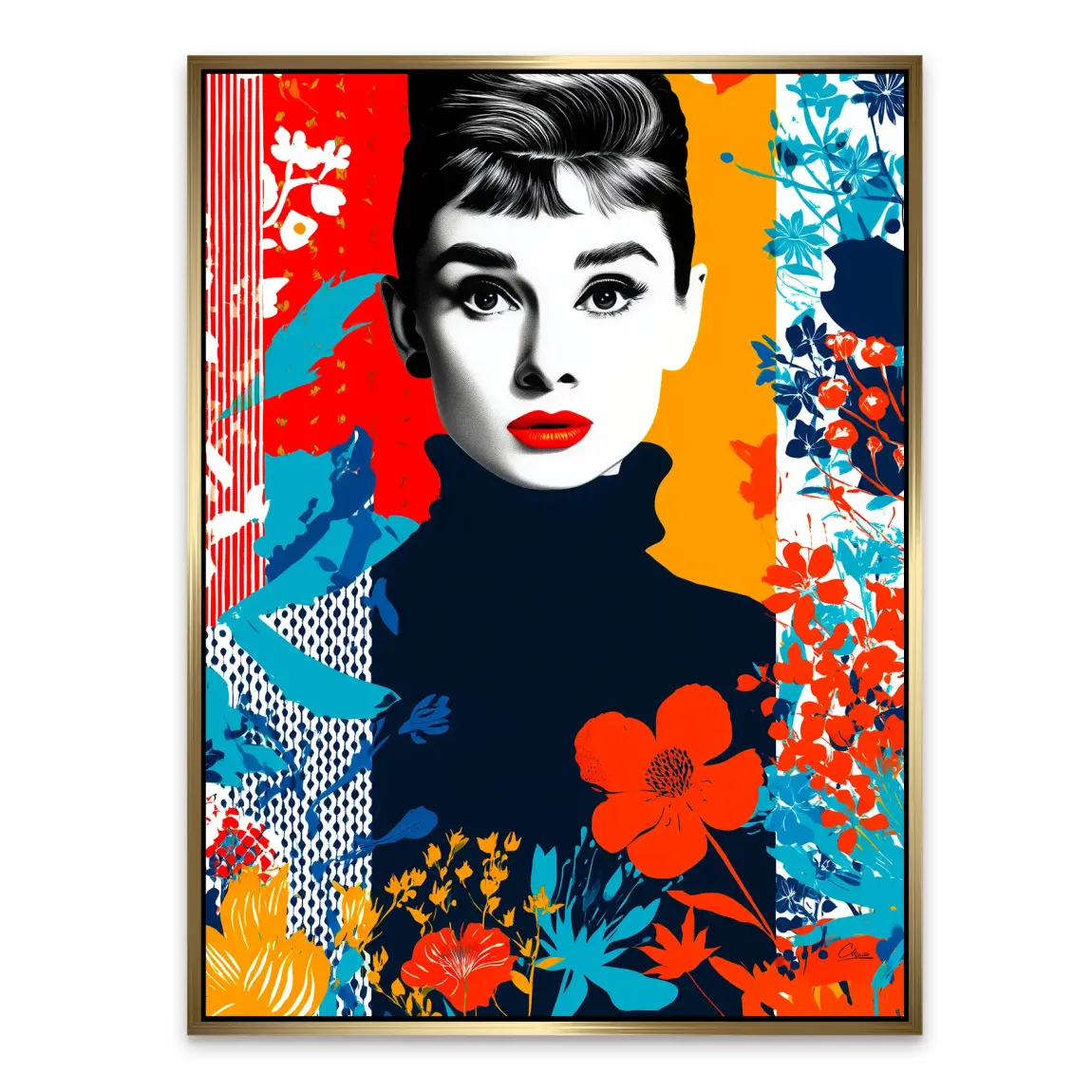 Audrey Hepburn Bloom Edition Alu Dibond Bild INGALERIE