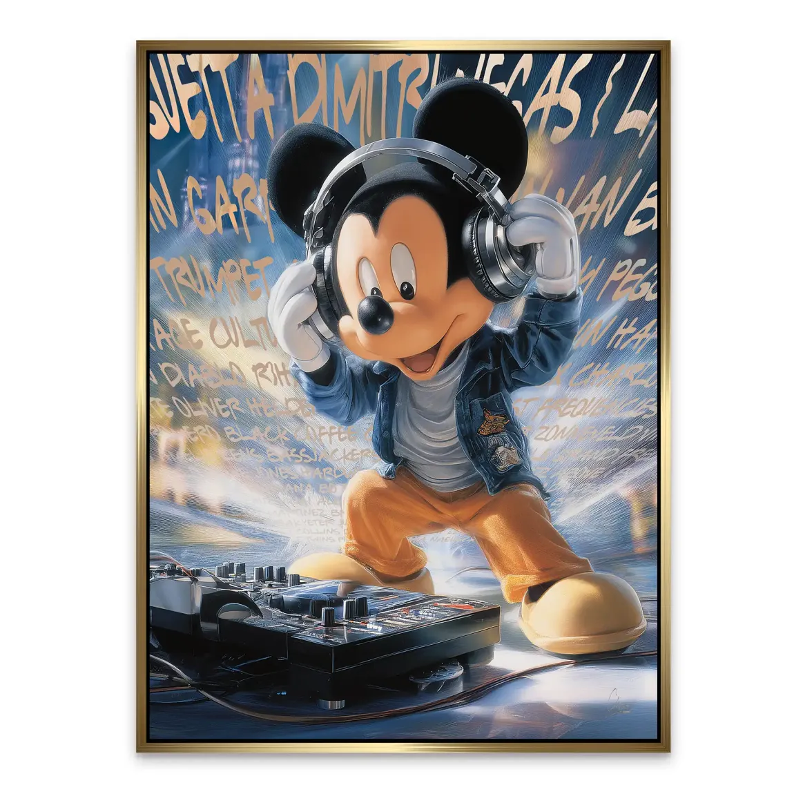 Micky Maus Sound of Style Alu Dibond Bild