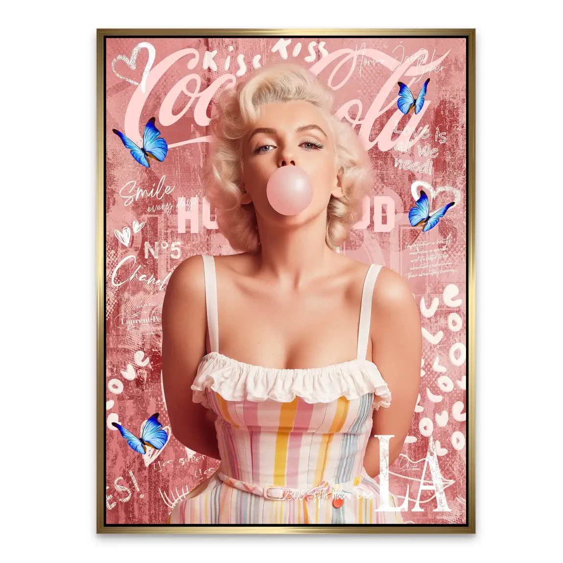 Bubble Pop Hollywood Alu Dibond Bild INGALERIE