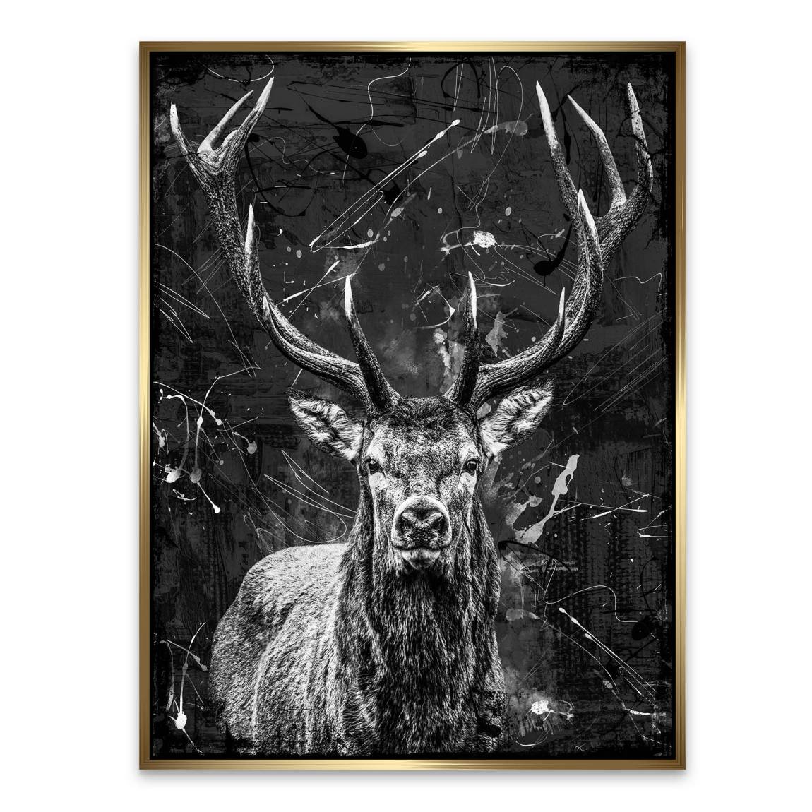 Hirsch Prestige Alu Dibond Wandbild