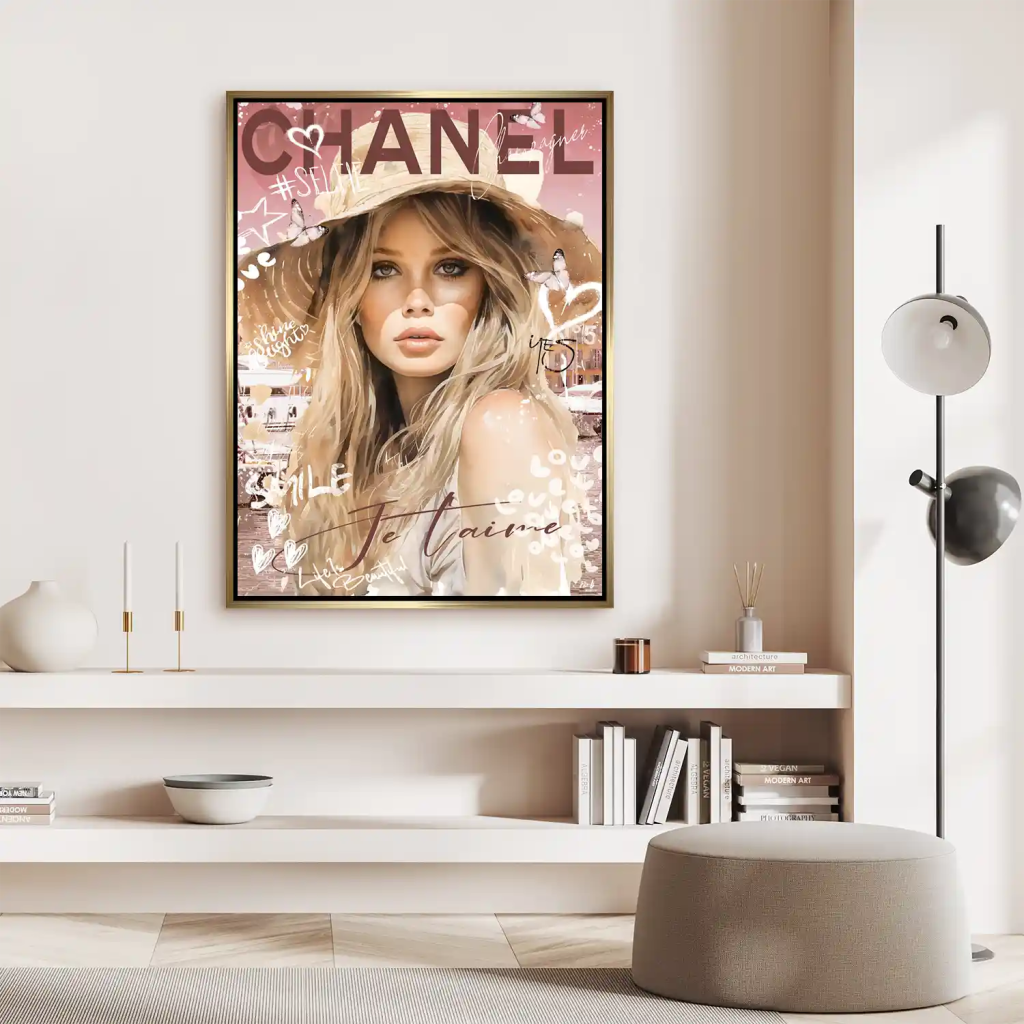 Pop Art Bardot Chanel Aludibond Bild INGALERIE
