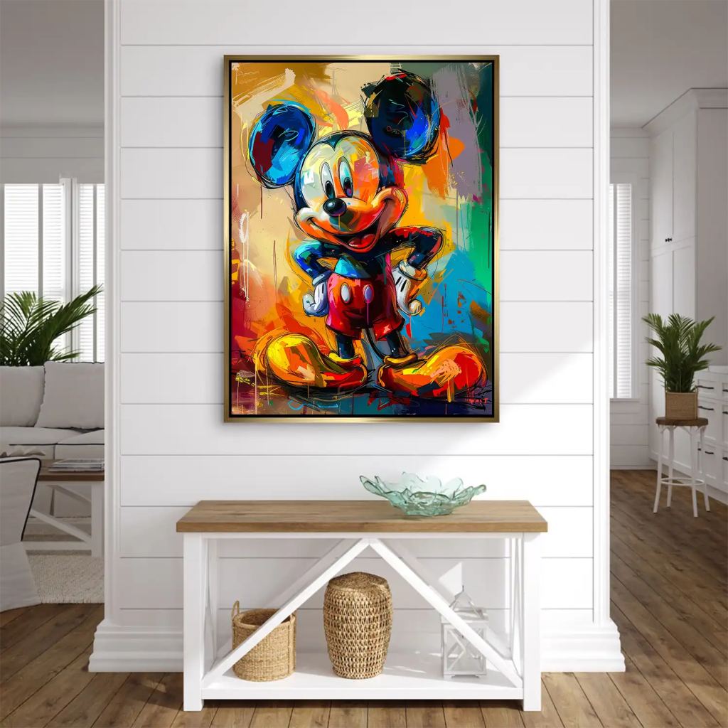 Micky Abstrakt Paint AluDibond Bild INGALERIE
