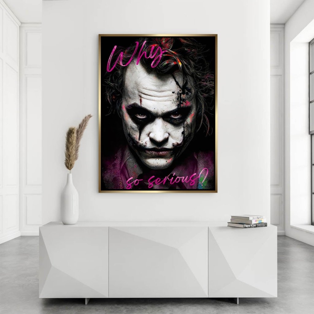 Joker Serious Style AluDibond Bild INGALERIE