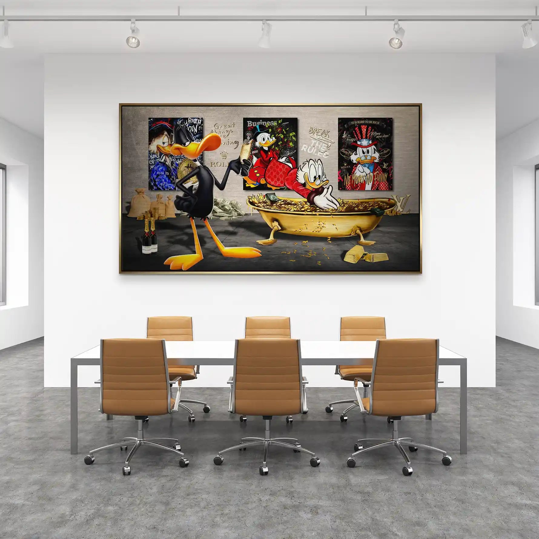 Duffy u. Dagobert Pop Art Alu Gebürstet INGALERIE