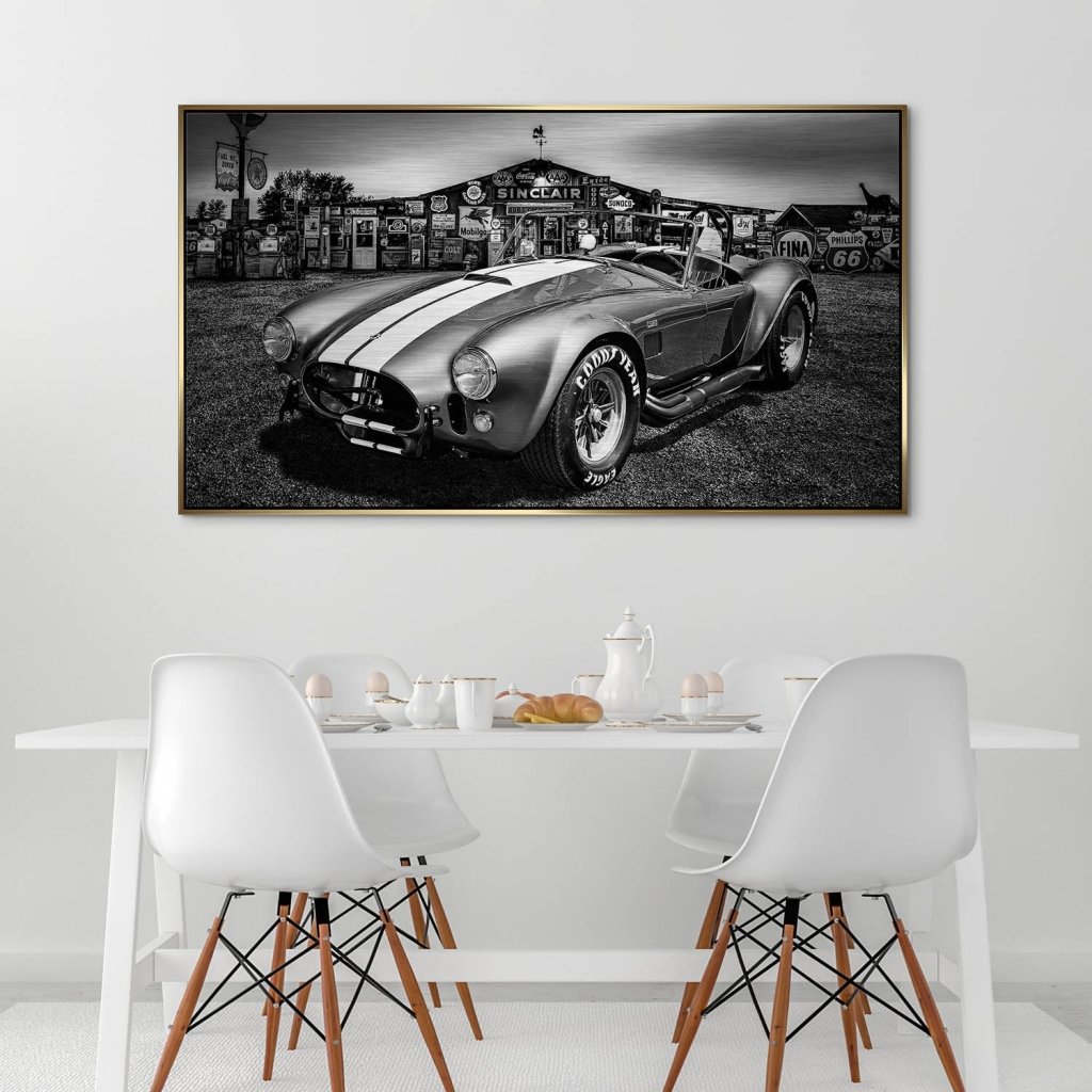 AC Cobra Abstrakt Silver Alu Gebürstet Bild INGALERIE