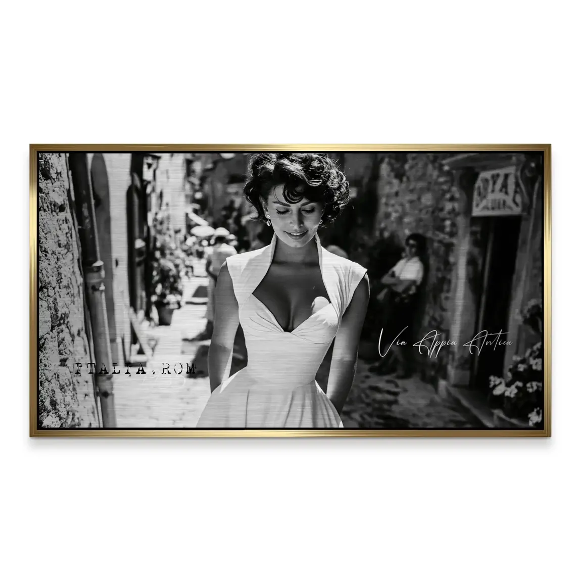 Sophia Loren Roma Aluminiumbild gebürstet