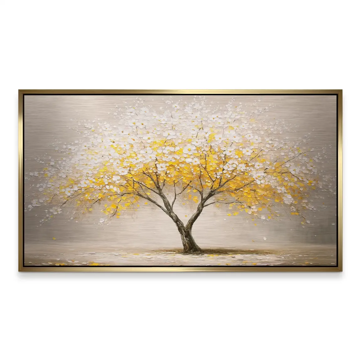 Golden Tree Art Alu Gebürstet