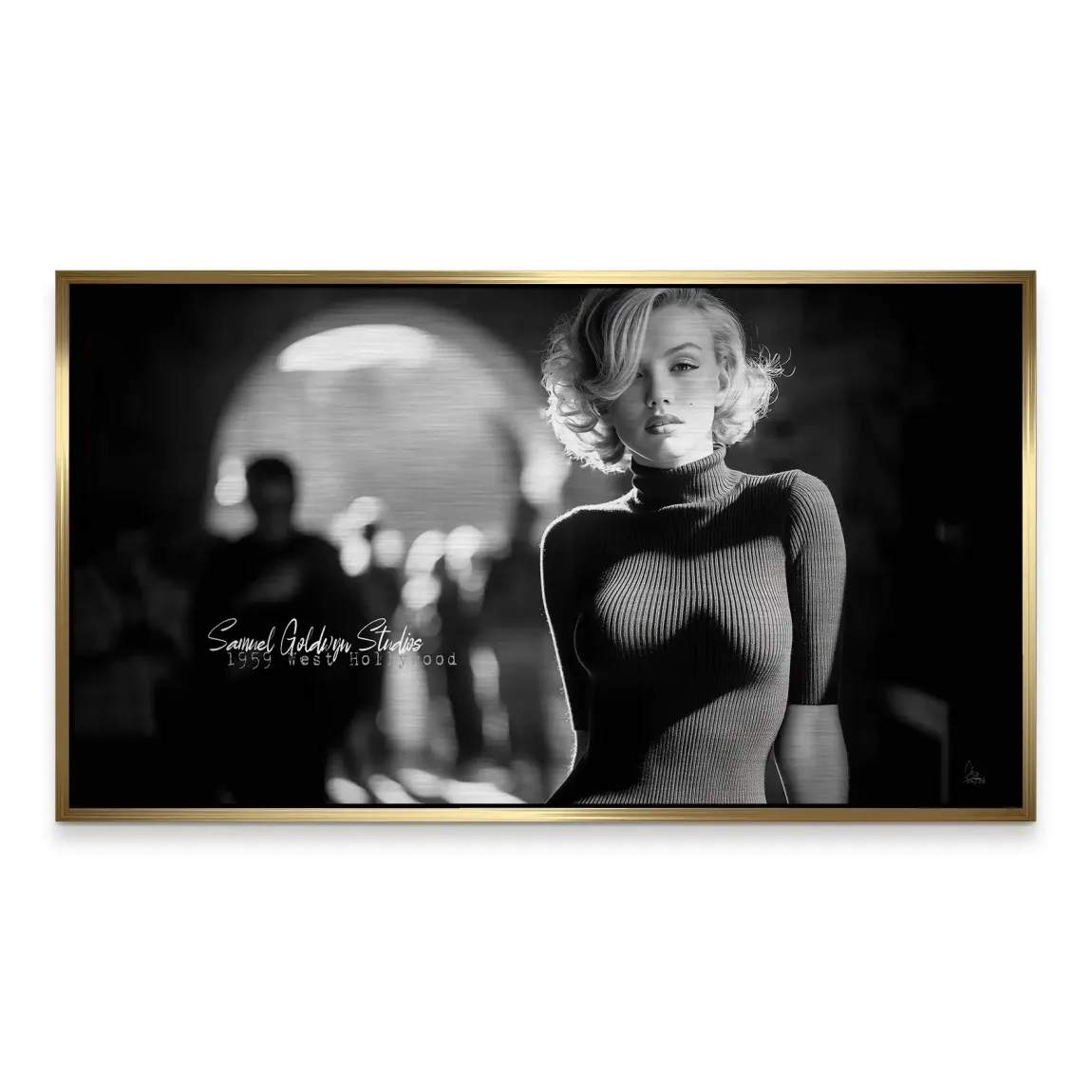 Marilyn Monroe Studio Aluminiumbild gebürstet