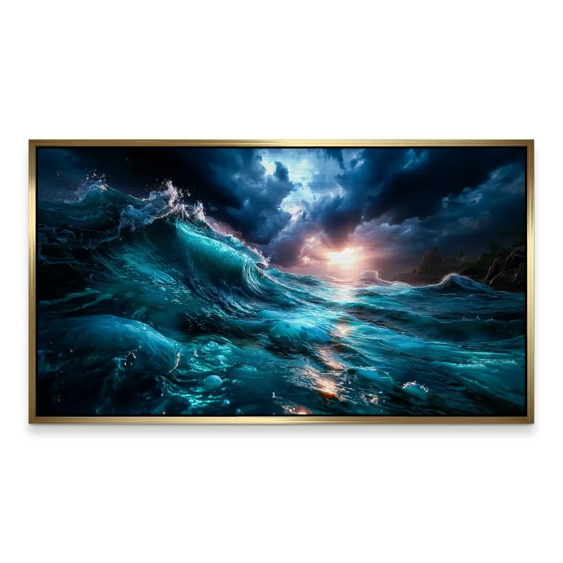 Wildes Meer Alu Gebürstet