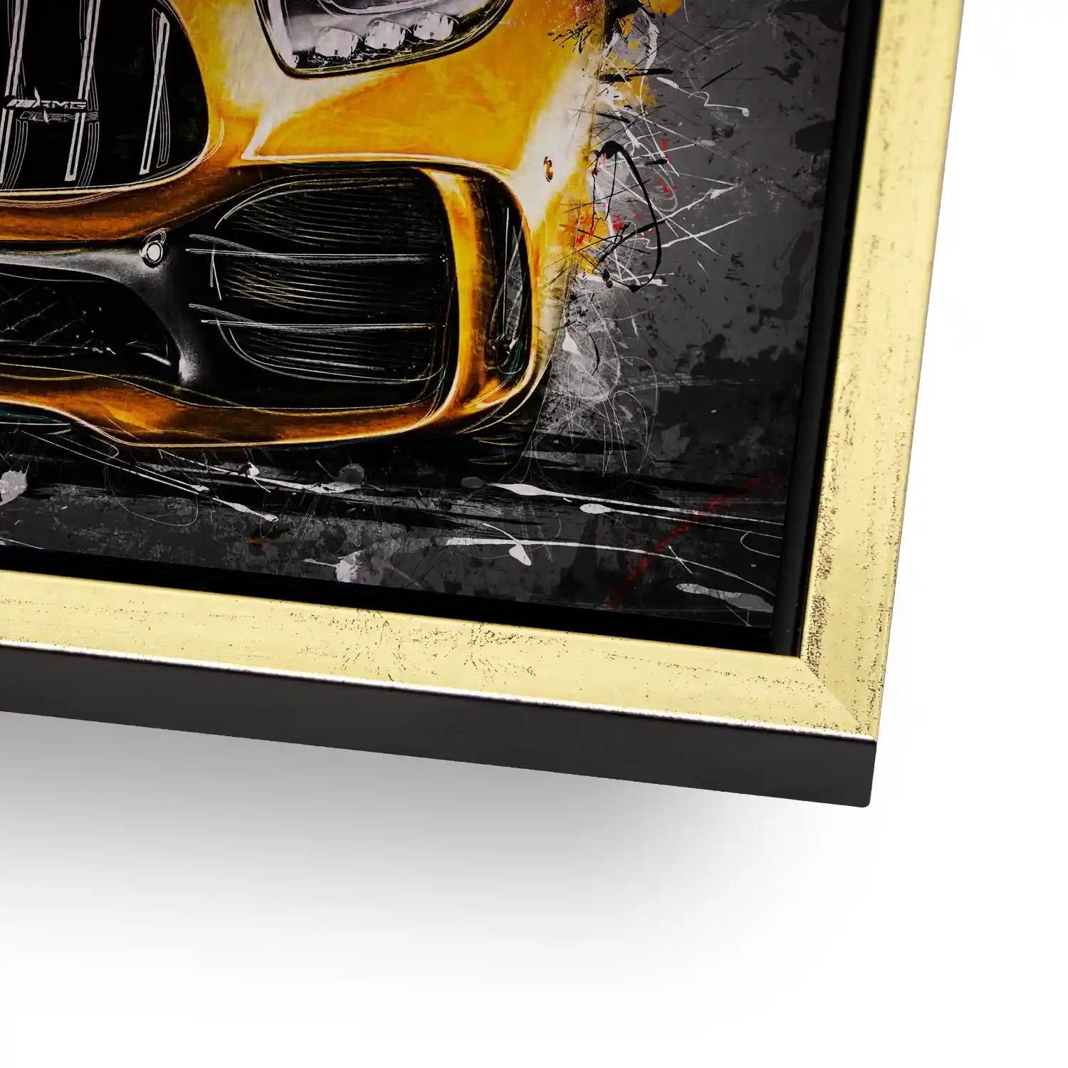 Mercedes AMG GT Yellow Style Alu Gebürstet INGALERIE