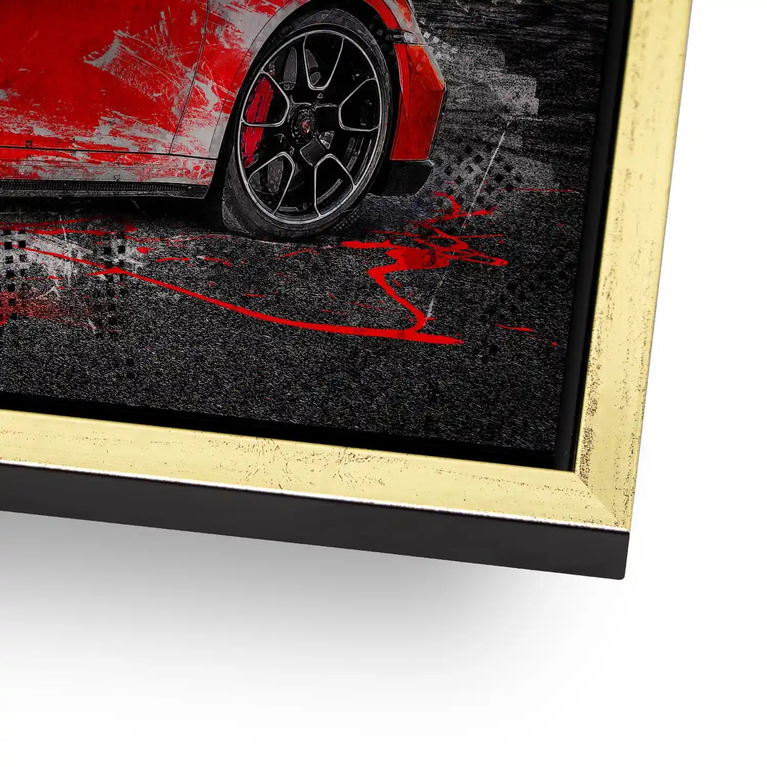 Porsche 911 Turbo Abstrakt Style Alu Gebürstet INGALERIE