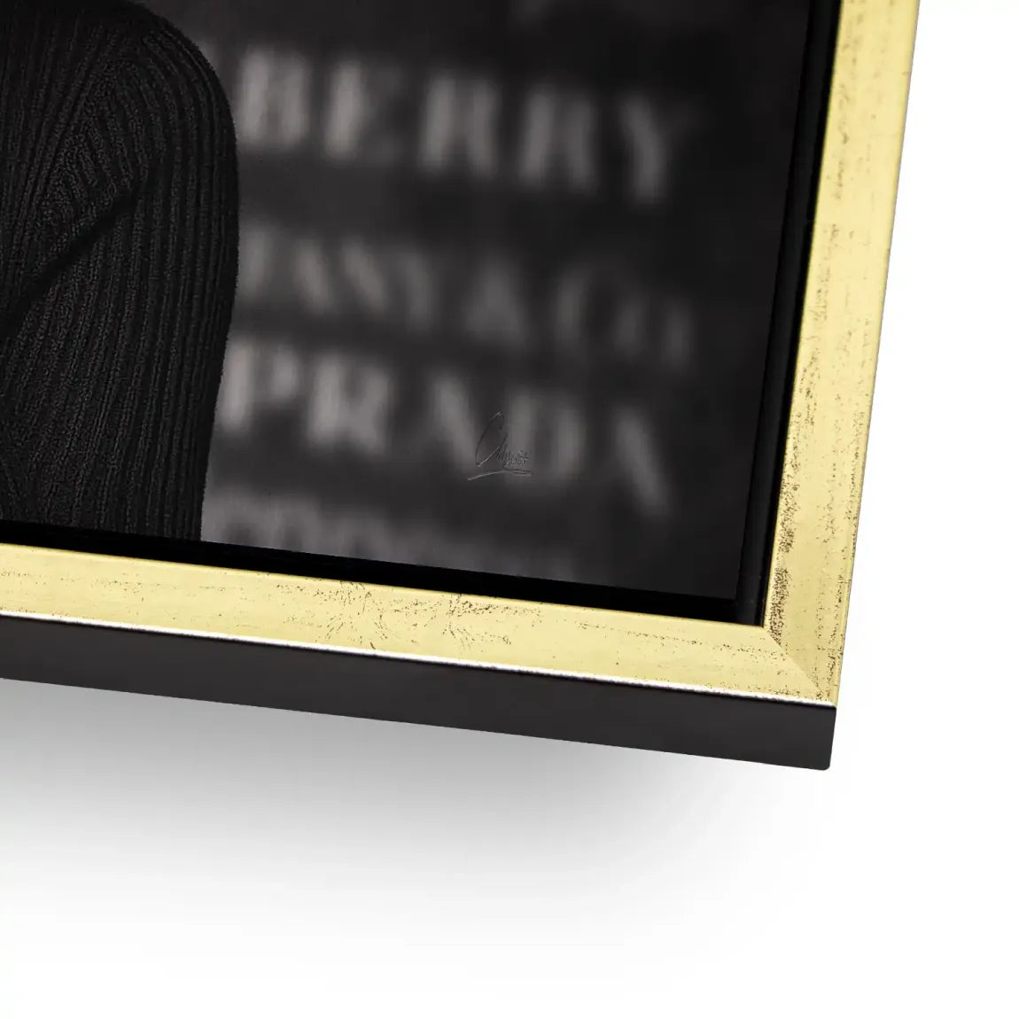 Marilyn Monroe Black Secret Alu Gebürstet