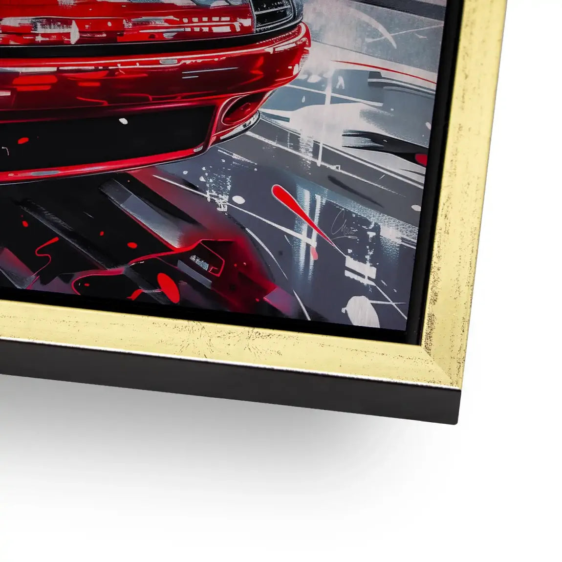 Porsche 911 Red City Alu Gebürstet