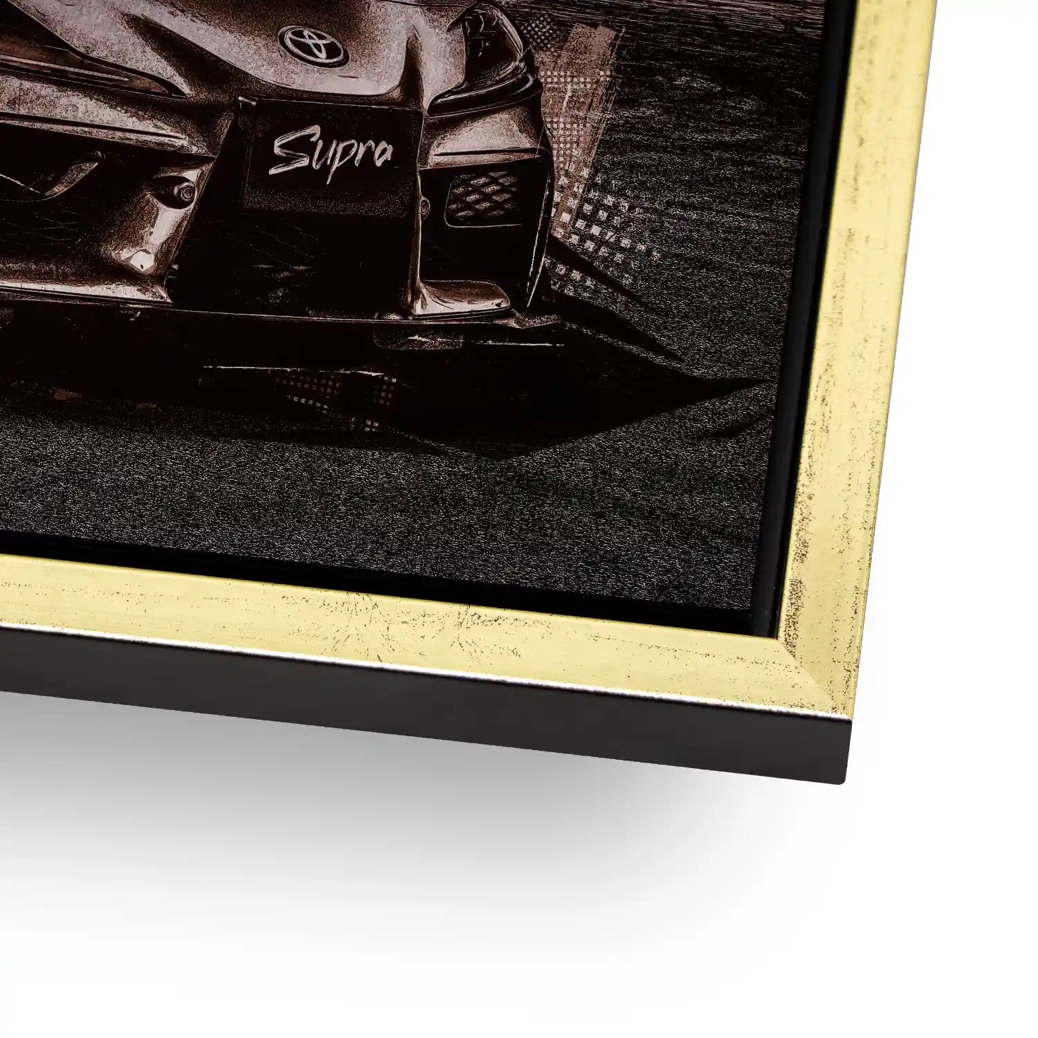 Toyota Supra City Style Alu Gebürstet - Alu Dibond Bild Gebürstet