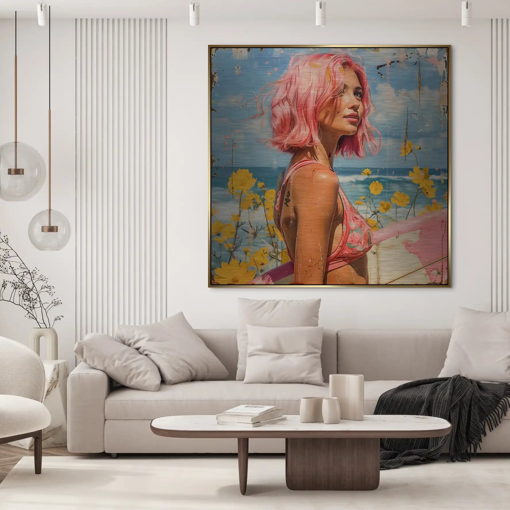 Beach Girl Nr.2 Alu Gebürstet Bild INGALERIE