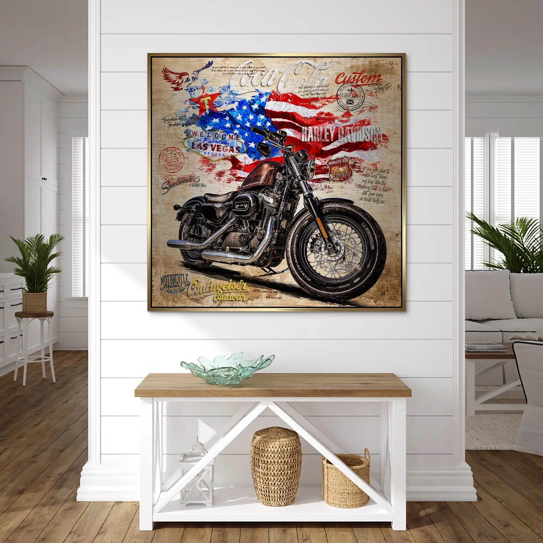 American Pulse auf gebürstetem Aluminium INGALERIE