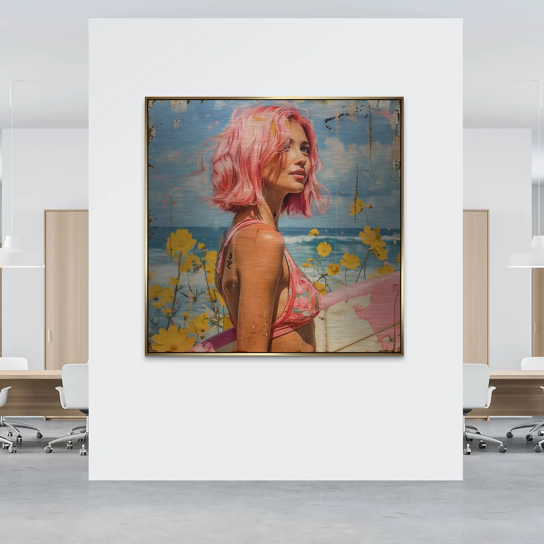 Beach Girl Nr.2 Alu Gebürstet Bild INGALERIE