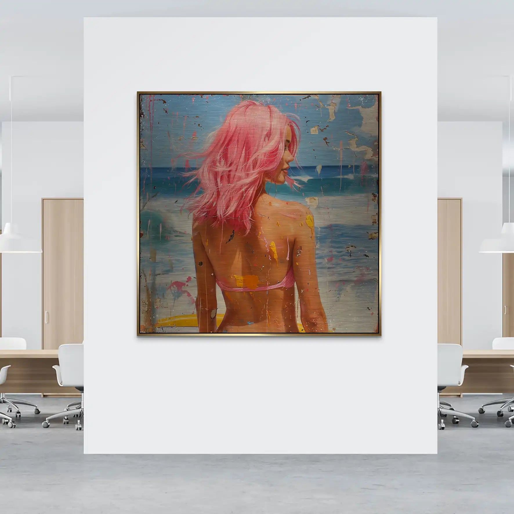 Beach Girl Nr.3 Alu Gebürstet Bild INGALERIE