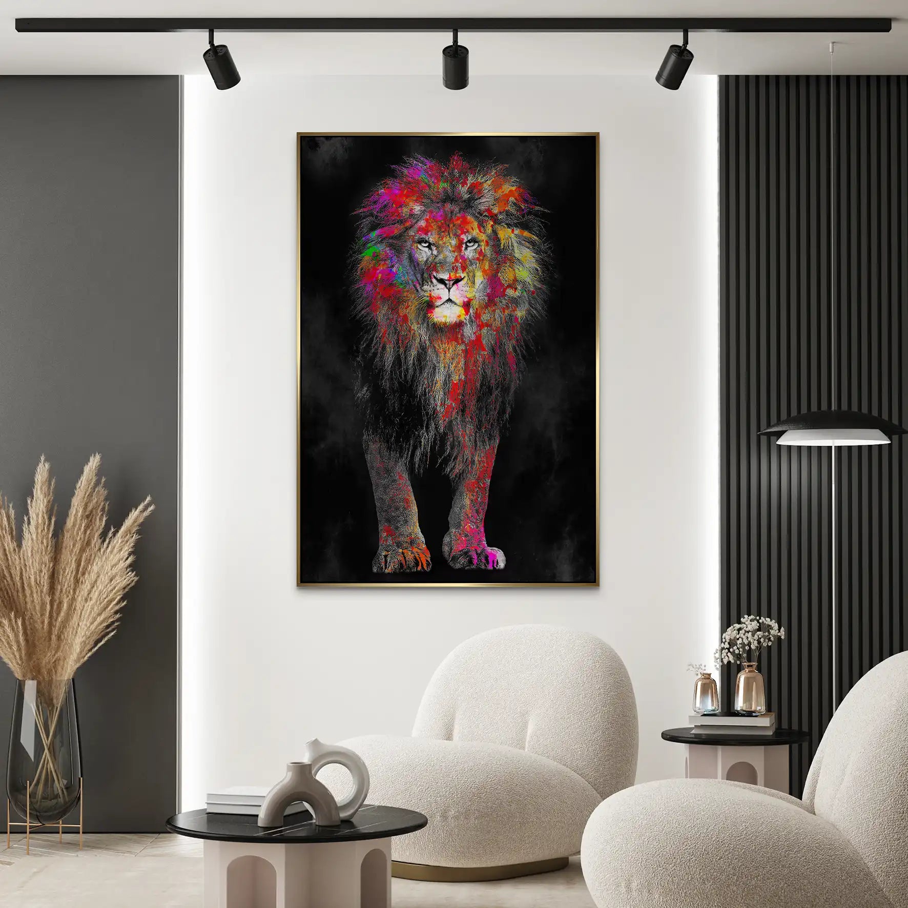 Lion Color Style AluDibond Gebürstet INGALERIE