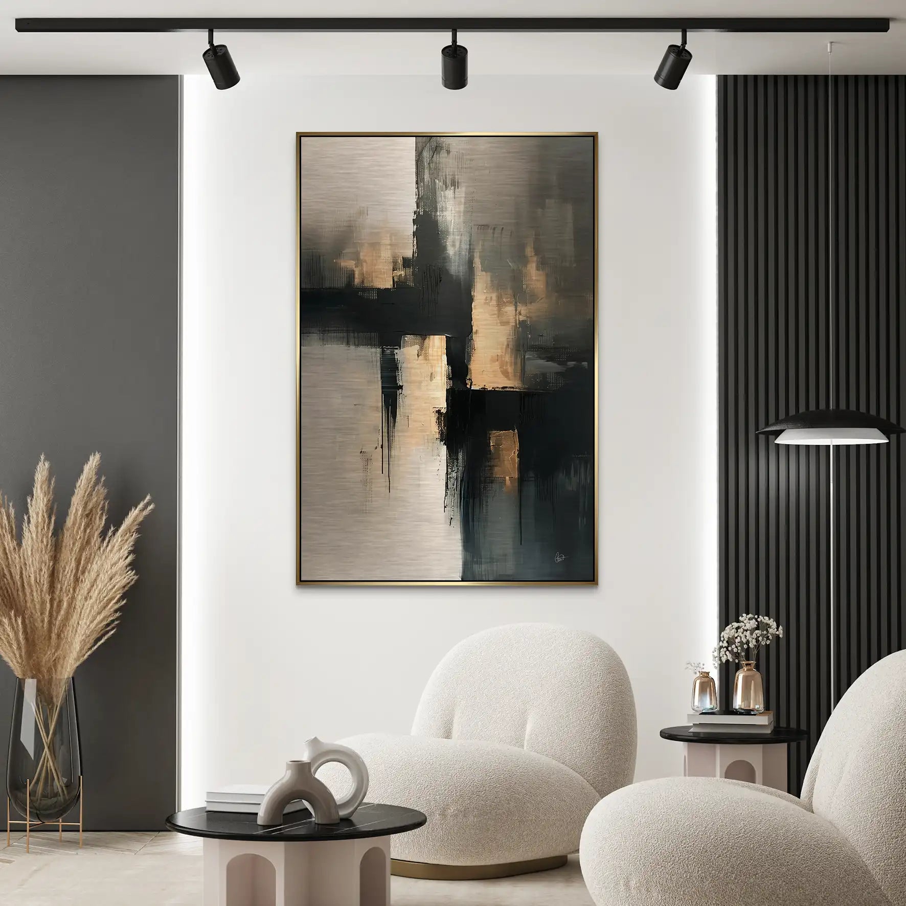 Abstrakt Nr.24 Alu Gebürstet Bild INGALERIE