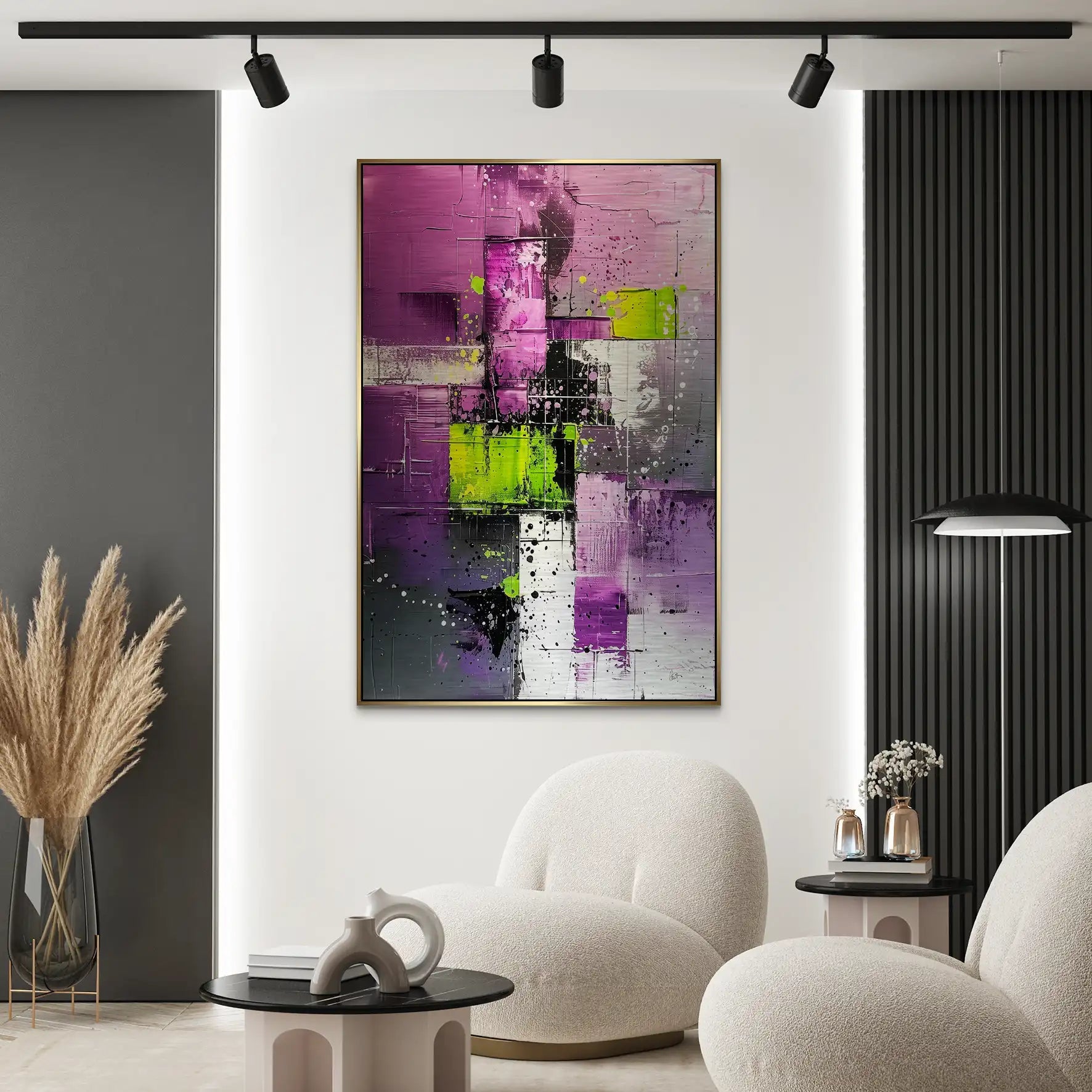 Abstrakt Nr.22 Alu Gebürstet Bild INGALERIE