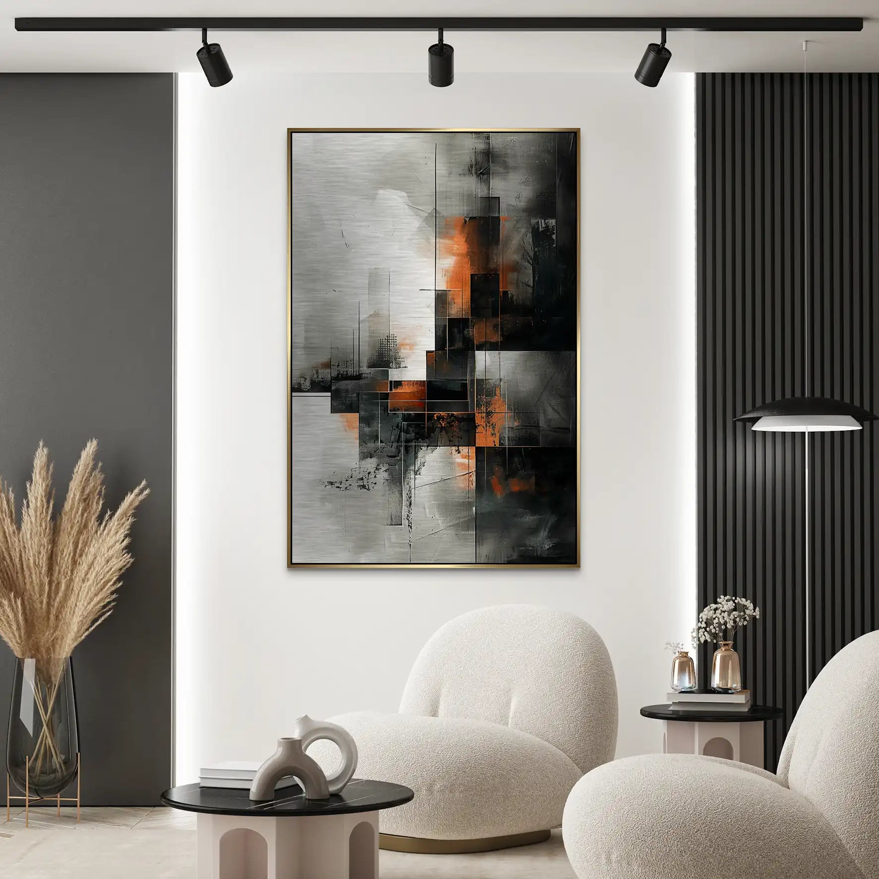 Abstrakt Nr.25 Alu Gebürstet Bild INGALERIE