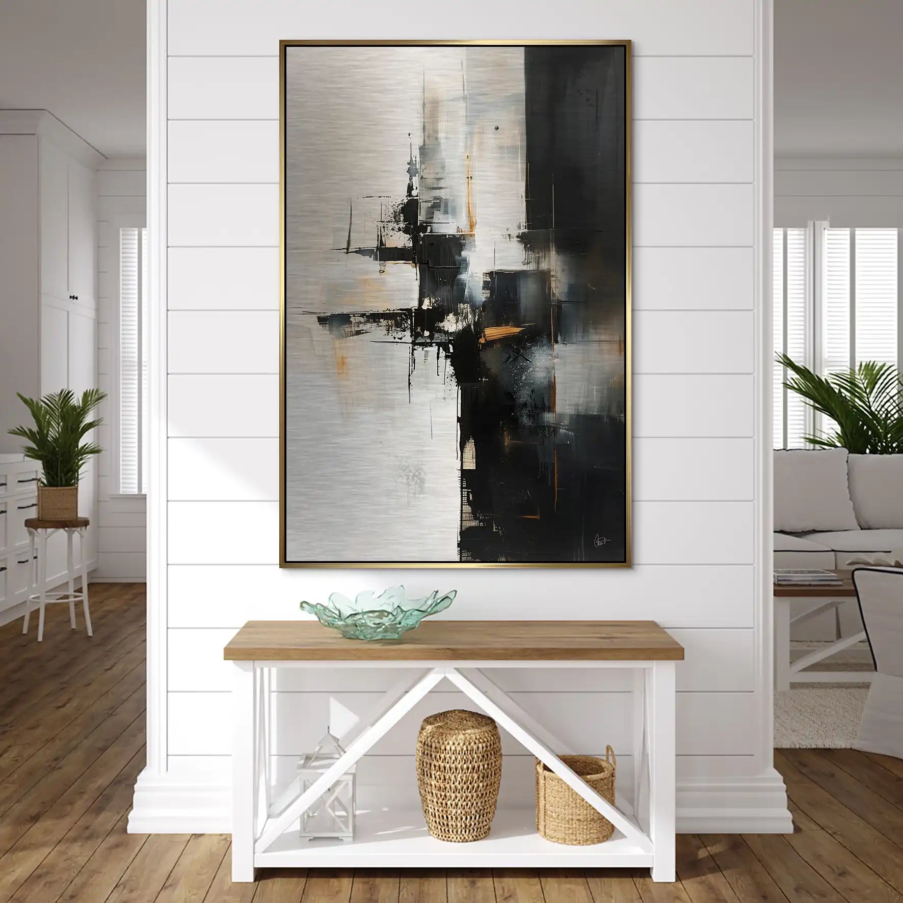 Abstrakt Nr.28 Alu Gebürstet Bild INGALERIE